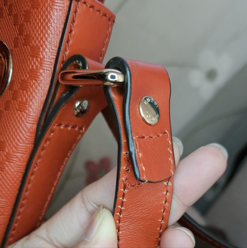 Gucci Bright Red Small Bucket Crossbody Bag - Picture 10 of 14